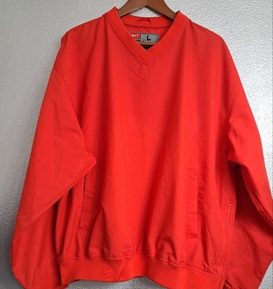 Nike Red Pullover With Kangaroo Pockets   Size L - Picture 1 of 3